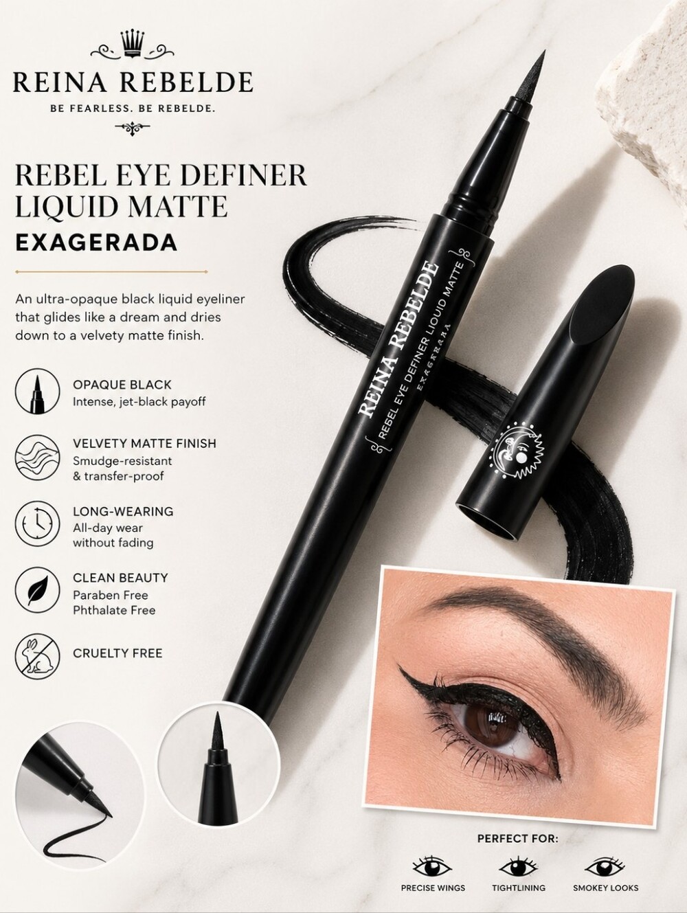Reina Rebelde Rebel Eye Definer Liquid Matte - Shade: Exagerada